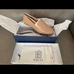 Birdies Taupe Leather Loafers Size 7 New in Box